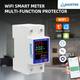GADITES WIFI 8 in 1 Digital Energy Meter with Over/Under Voltage Protector 100 Amps voltage Guard 2
