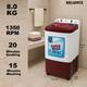 Reliance 8 kg Washer only Maroon 3