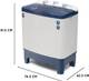 Midea 7 kg 5 Star Rat Away Feature Semi Automatic Top Load Washing Machine Blue, White 6