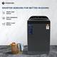 MOTOROLA 9 kg 5 Star, Intelligent Smart Programs Fully Automatic Top Load Washing Machine Grey, Black 2