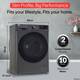 LG 9/5 kg Washer with Dryer AI Direct Drive Technology, Wi-Fi Enabled , Steam reduce germs & allergens, TurboWash Ready to Wear Clothes with In-built Heater with In-built Heater Black 5