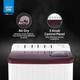 Voltas Beko 8 kg Semi Automatic Top Load Washing Machine Maroon, White 4