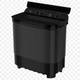 Haier 12 kg Semi Automatic Top Load Washing Machine Black 4