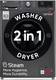 LG 9/5 kg Washer with Dryer AI Direct Drive Technology, Wi-Fi Enabled , Steam reduce germs & allergens, TurboWash Ready to Wear Clothes with In-built Heater with In-built Heater Black 1