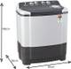 LG 7.5 kg Semi Automatic Top Load Washing Machine Grey, White 4