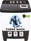 InnoQ 9 kg | Turbo Wash | Buzzer | Wheels | Turbo Jet Dryer | Magic Filter | Lint Filter Semi Automatic Top Load Washing Machine White 1