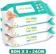 1st Step Baby Wet Wipes Enriched With Aloe-Vera And Jojoba Oil (Pack Of 3) 1