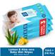 MeeMee Soft Cleansing Baby Wet with Lemon & Aloe vera - Pack of 3 1