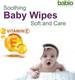 NOVEL Baby Wipes 72 Sheets pack of 6/with Lid 4