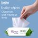 NOVEL Baby Wipes 72 Sheets pack of 6/with Lid 5