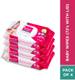 Morisons Baby Dreams Baby Wipes 72's Combo with lid - Pack of 4 1