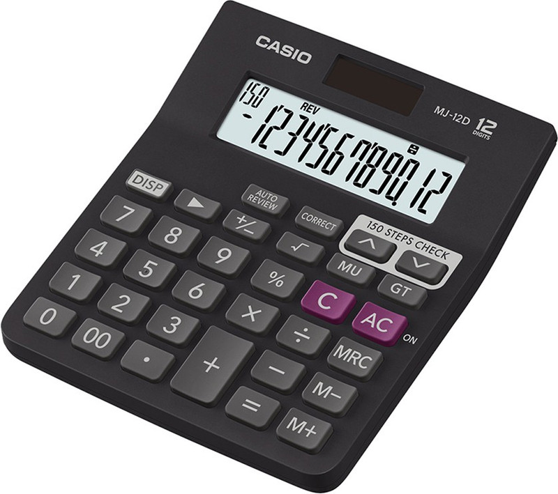 casio mj 12d bk desktop basic calculator