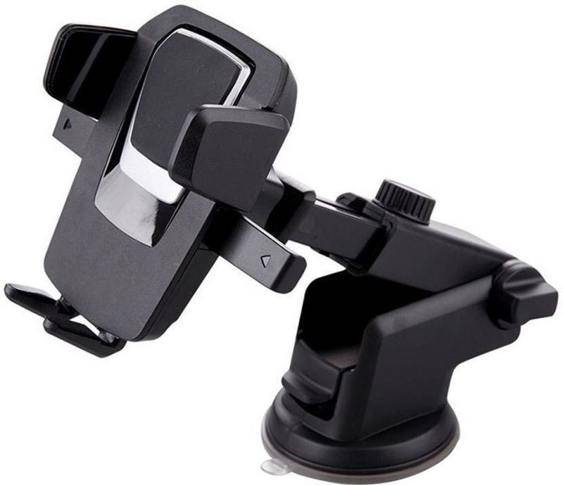 Bluedrum Car Mobile Holder for Windshield, Dashboard (Black, Silver)