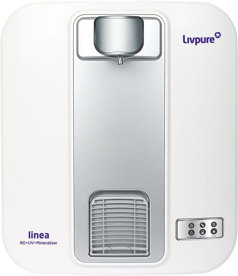 Livpure Linea 5 L RO + UV + Minerals Water Purifier (White)