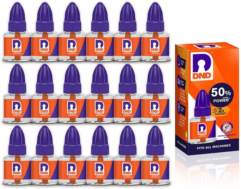 dnd mosquito repellent refill liquid vaporiser 50 extra power pack 18 45ml each