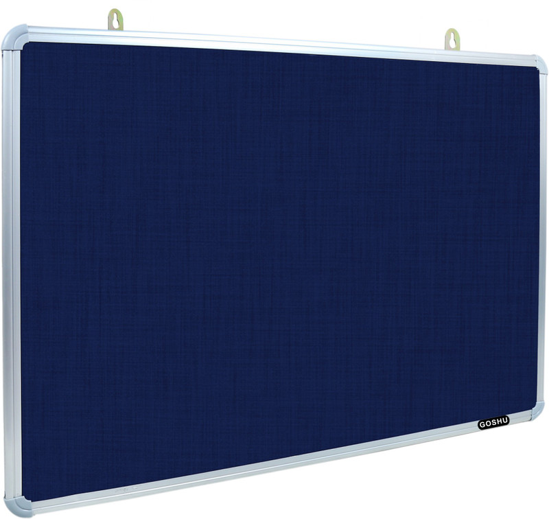 goshu 2 x 3 feet notice premium material pin up board pin up board soft board bulletin display board office school home blue pack 1