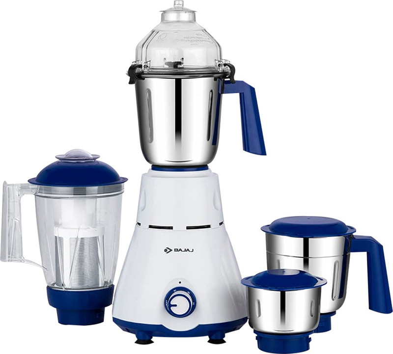 BAJAJ Rex 750 W Mixer Grinder Rex | 4 Jars | White