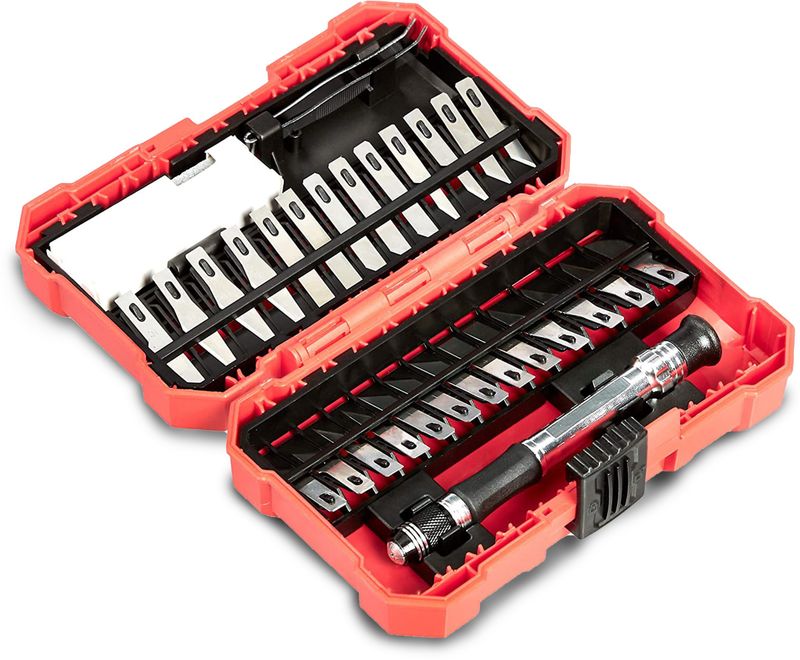 AGARO HK2129 Hobby Knife Set, 29 pcs Set Multi-utility Knife (Silver)