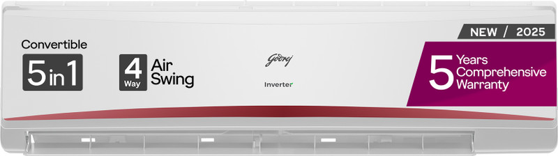 godrej 2024 model 2 ton 5 star split inverter 4 way air swing ac
