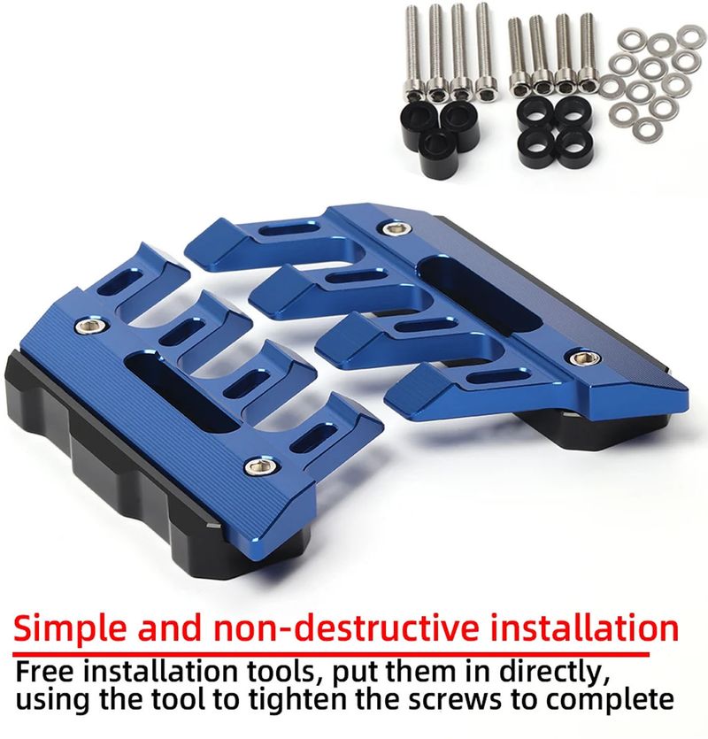 Vagary Blue CNC Shocker Protector Fender Slider for R15 V4/M - Image 4
