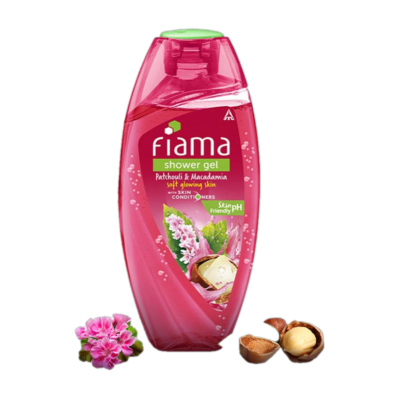 FIAMA Patchouli & Macadamia Body Wash Shower Gel, Moisturized Skin & Radiant Glow (250 ml)
