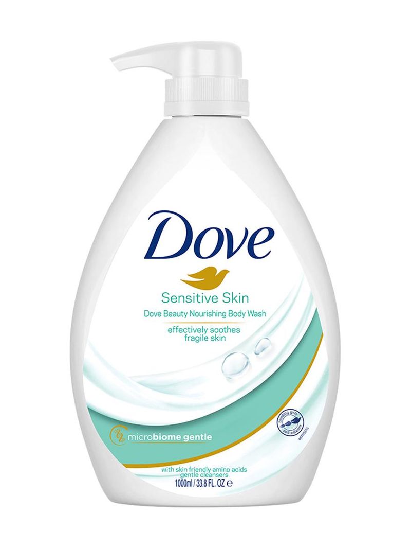 DOVE Nourishing Body Wash for Sensitive Skin, 24Hrs Moisture Lock (1000 ml)