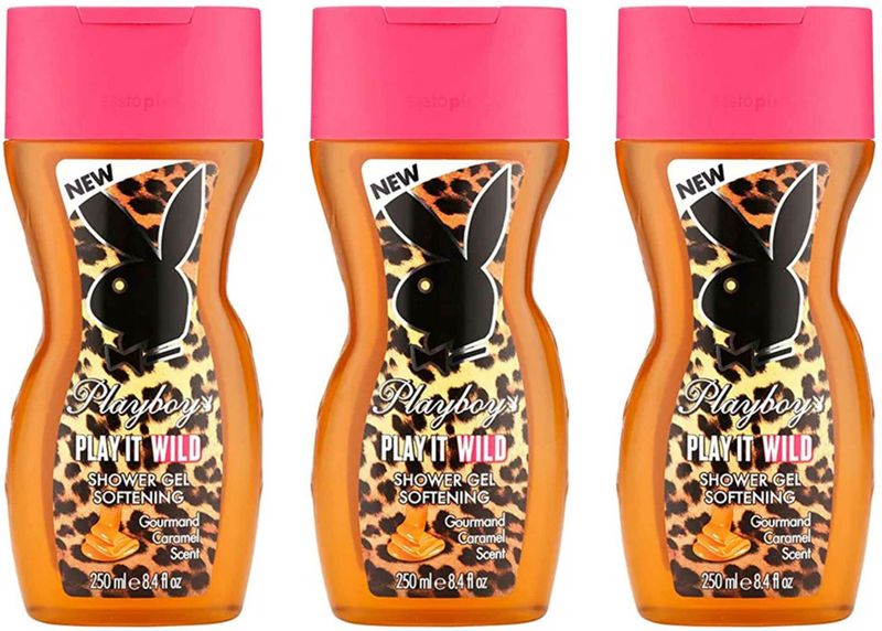 PLAYBOY Play It Wild Shower Gel combo For Women (250ml each) Pack of 3 (3 x 250 ml)