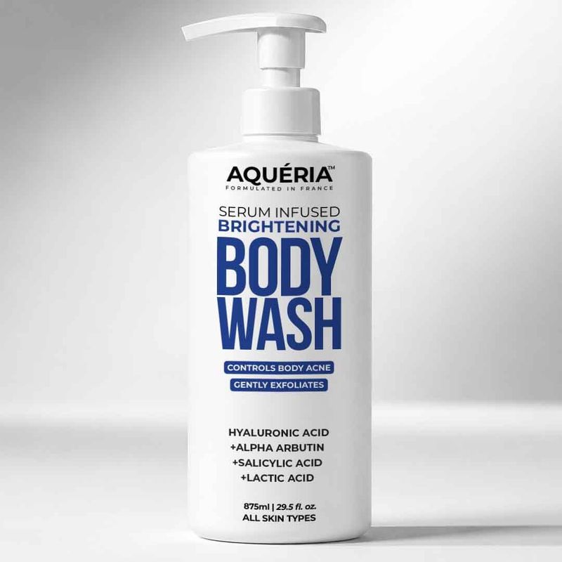 Aqueria 3 in 1 Serum Infused Brightening Body Wash with Hyaluronic Acid Alpha Arbutin (875 ml)