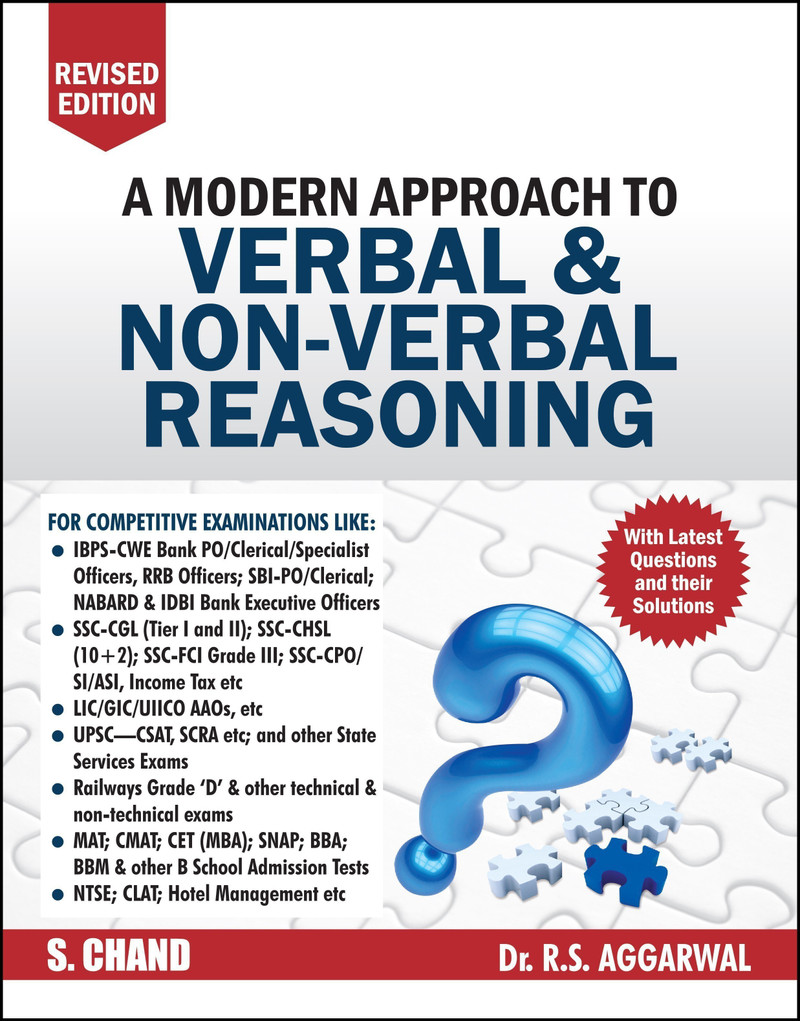 A Modern Approach to Verbal & Non-Verbal Reasoning - Includes Latest Questions and their Solutions & Free 3-month Mock test Subscription English, Pape
