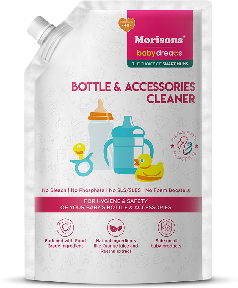 Morisons Baby Dreams Bottle & Accessories Cleaner - Refill Pack 500ml (White)