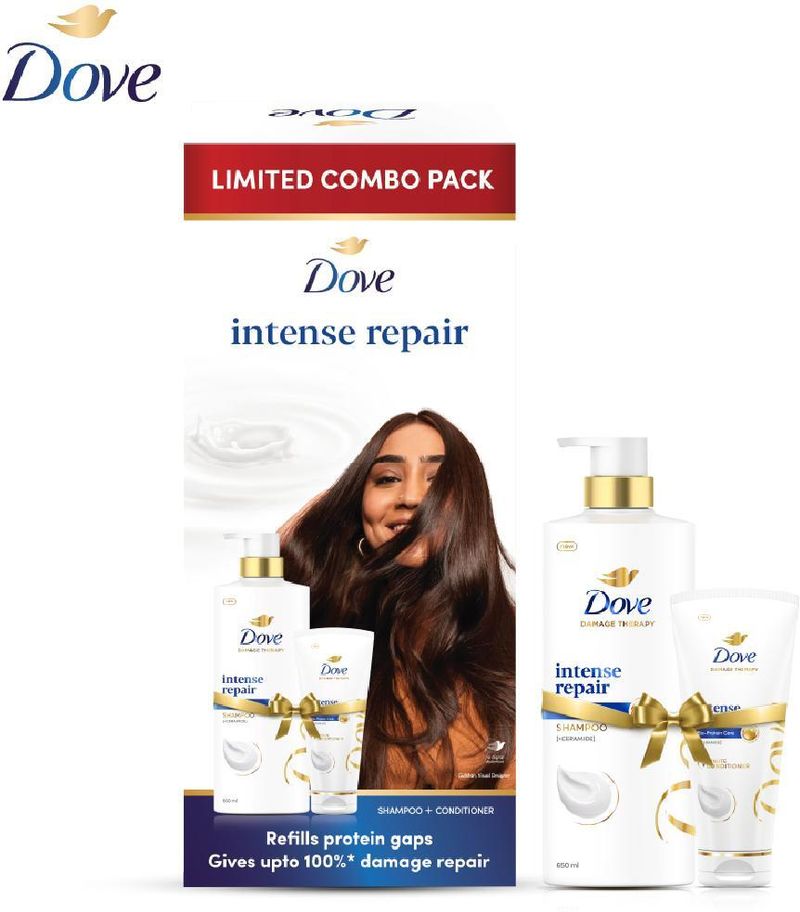 DOVE Intense Repair Combo Pack (Shampoo+Conditioner) (2 Items in the set)