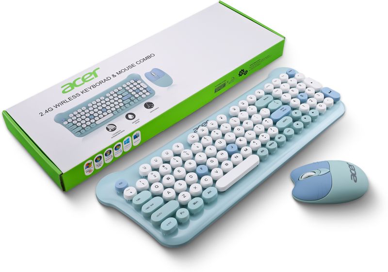 Acer cuteo Combo Set (White, Blue)