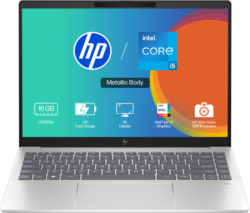 hp pavilion plus metal body intel core i5 13th gen 1335u 16 gb 512 gb ssd windows 11 home 14 ew0107tu thin light laptop