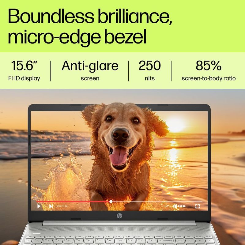 HP 15s Intel Core i5 13th Gen 1335U 15.6-inch Laptop, 8GB/512GB, White - Image 3