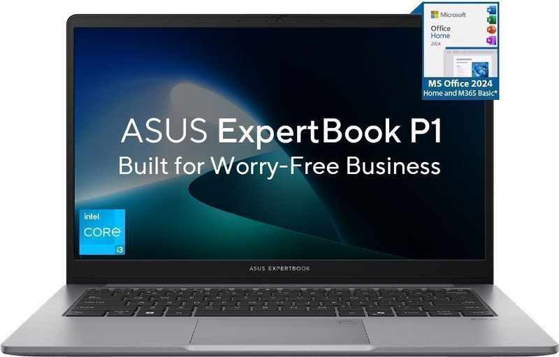 ASUS Expertbook P1 with 1 Yr ADP(i3 14th Gen) Intel Core 3 13th Gen 1315U - (8 GB/512 GB SSD/Windows 11 Home) P1403CVA-S60343WS Thin and Light Laptop 