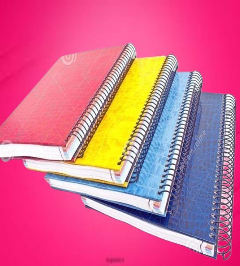 UNIQPAL NOTEBOOK A4 Notebook RULED / Line 200 Pages (Multicolor, Pack of 4)