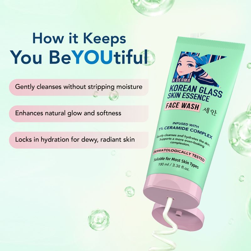 Dr.Rashel Korean Face Wash with Ceramide & Rice Water, 100ml - Image 4