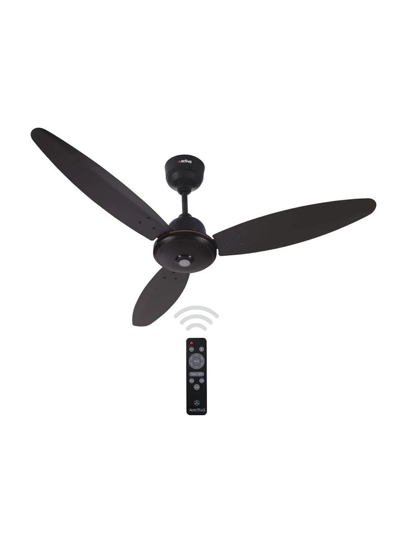 ACTIVA BLDC GRACIA | LED Light | Anti Dust with 5 Year Warranty BLDC Motor with Remote 1200 mm Ceiling Fan (Brown | Pack of 1)