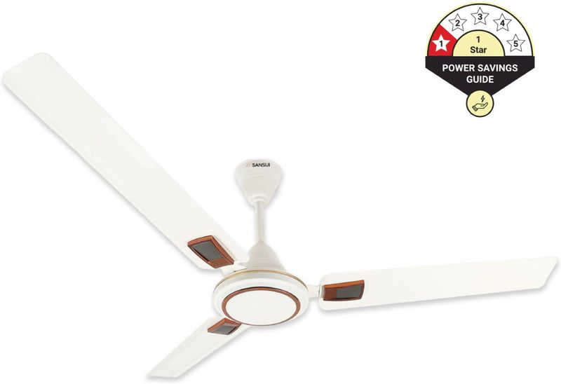 Sansui AeroSpin Max with 2 Year Warranty 1200 mm Ceiling Fan (1 Star | Ivory | Pack of 1)
