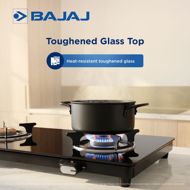 Bajaj UCX 2B Glass Manual Gas Stove - Image 5