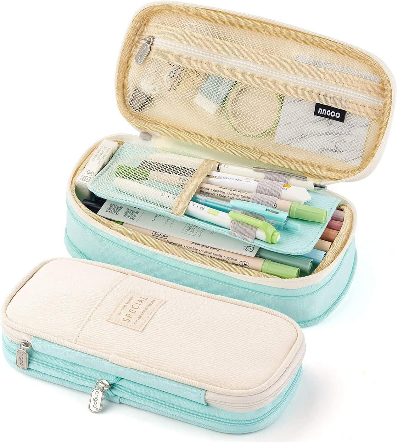 Price History of Akvanar Canvas Large Capacity Pencil Case Storage Bag ...