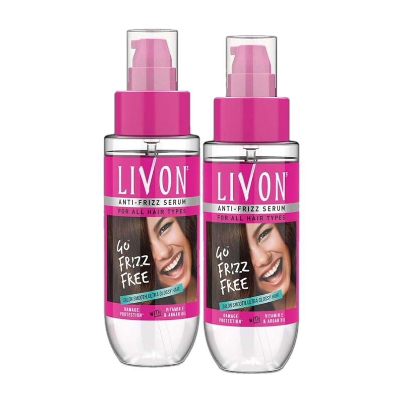 LIVON Hair Serum For Smooth, Frizz free & Glossy Hair (200 ml)
