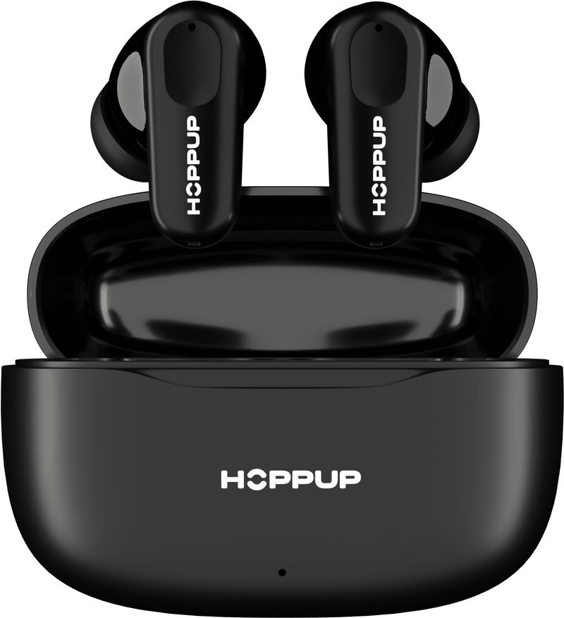 HOPPUP AirDoze S51 Earbuds with 50H PlayTime, 40MS Low Latency, AI ENC & 5.4v Bluetooth Headset (Black, True Wireless)