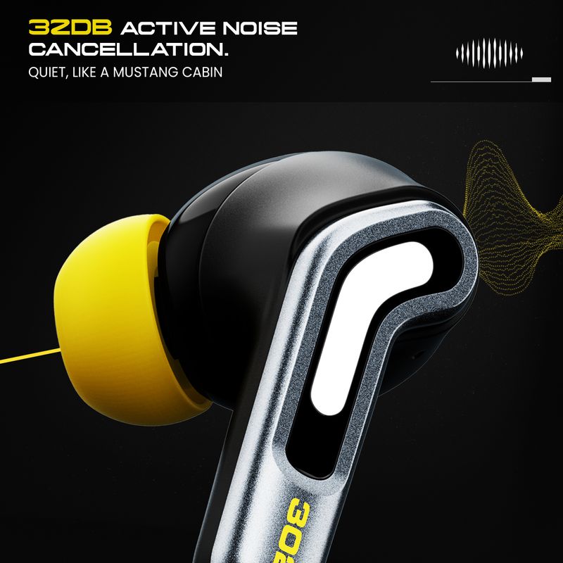 Goboult Mustang Nitro TWS Earbuds, Black, ANC - Image 5