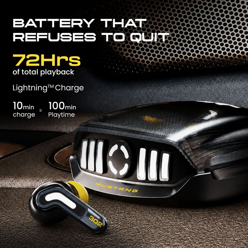 Goboult Mustang Nitro TWS Earbuds, Black, ANC - Image 6