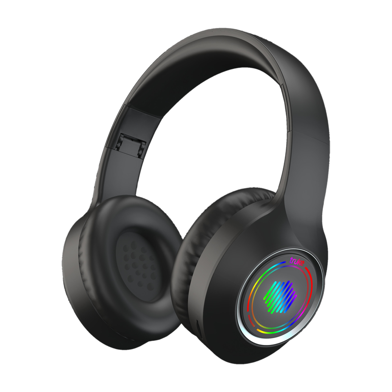 truke BTG 500 with 40mm Drivers, 10H of Playtime, Dual Pairing, Gaming Mode, ENC, 5.4v Bluetooth Gaming Headset (Metal Black, On the Ear)