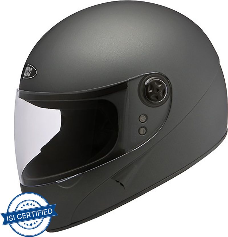 STUDDS Chrome Super Motorbike Helmet (Matt Gun Grey)