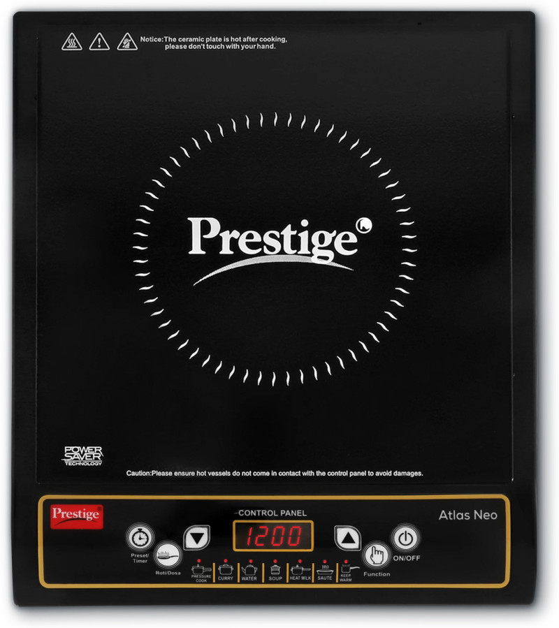 prestige 1200 w induction cooktop push button