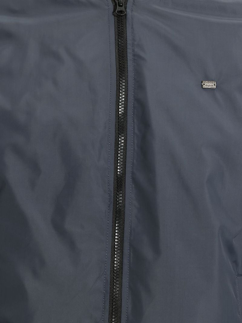Roadster Men Solid Bomber Jacket - Image 5