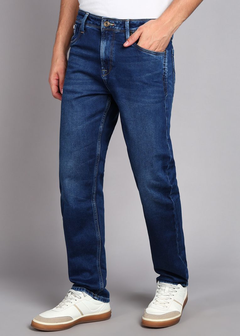 KILLER Men Straight Fit Mid Rise Blue Jeans - Image 5